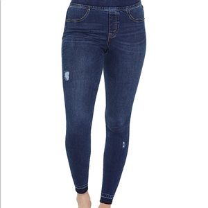 SPANX Women’s Distresses  Denim Jegging Size S